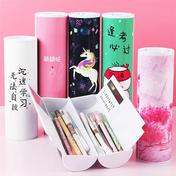 

Cartoon Large Pencil Case for Boy Girl Calculator Solar Erasable Multifunction Pen Boxes School Supplies Stationery Gift C26 D40