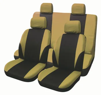 

Universal Car Seat Cover Set 8Pcs Seat Covers Front Seat Back Seat Headrest Cover Mesh Black and Gray 5 Styles Optional