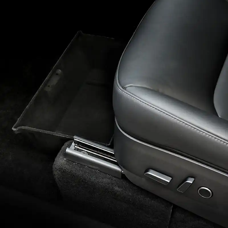 を最新モデルのためのテスラモデルyシート下収納ボックステスラインテリアmodely車の修正のアクセサリー 後片付け Aliexpress