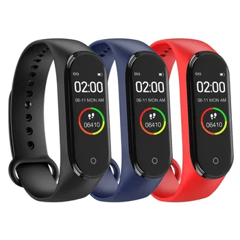 

Fitness bracelet carcam smart band M4 pedometer, heart rate monitor, IP67, blood pressure