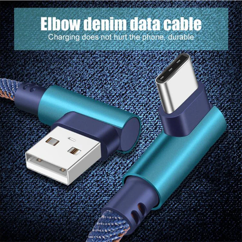 90 градусов кабель для быстрой зарядки usb type-C кабель для huawei P10 P20 P30 Pro Lite для samsung Redmi Note 7 type-C кабель для передачи данных