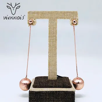

Viennois Long Ball Long Drop Dangle Earrings Geometric Earring for Women Gift Party