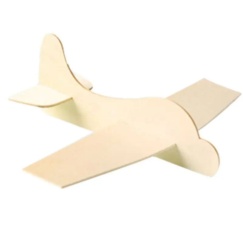 

Children Creative DIY Gift Wooden Airplane Model Painting Coloring Kindergarten Kids Handmade Production