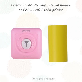 

6 Rolls Direct Thermal Paper with Self-adhesive for PeriPage A6 Pocket Thermal Printer for PAPERANG P1/P2 Mini Photo Printer