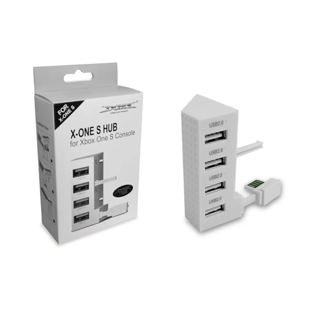 

4 Ports USB 2.0 HUB For Xbox One Slim Console USB Splitter Expansion Adapter USB 2.0 Connector Extender Game Accessories