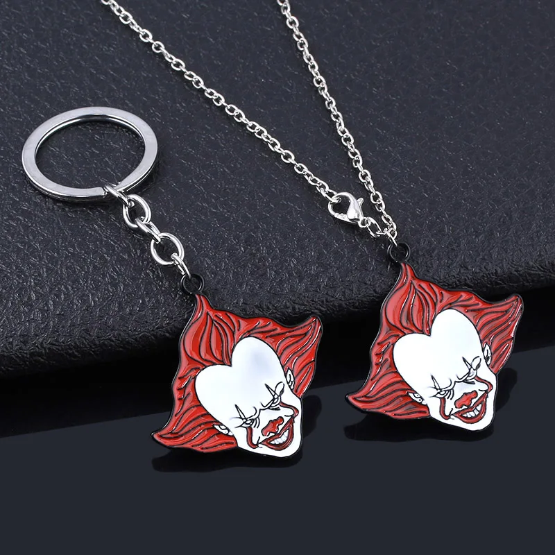 SG Новая пленка Stephen King's IT брелок Pennywise фигурка значок булавка брелок для женщин мужчин фанатов Хэллоуин косплей ювелирные изделия подарок