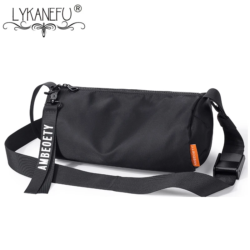 

LYKANEFU Barrel-Shaped Women's Shoulder Bags Slight Waterproof Cross Body Bag Nylon Material Women or Men Bag Drop Shipping