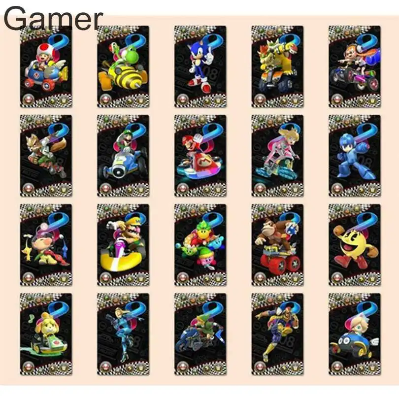 Полный комплект высокое качество 20 шт. для Amiibo Mario Kart 8 карт NFC водонепроницаемые и