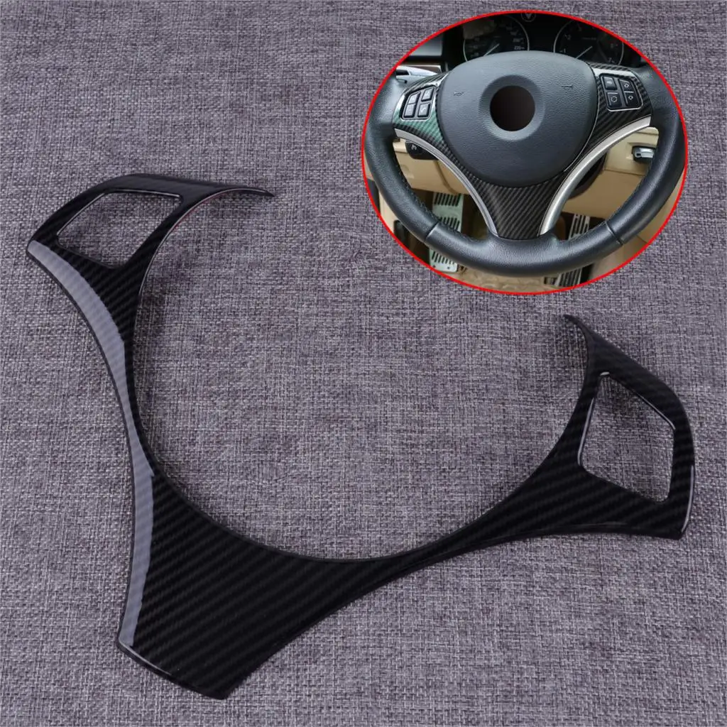 

DWCX ABS Carbon Fiber Style Car Steering Wheel Cover Trim Fit for BMW E90 E92 E93 M3 E82 M3 1M 2008 2009 2010 2011 2012 2013