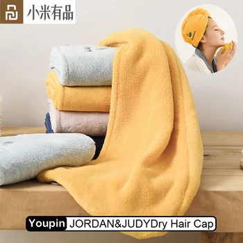 

Youpin Dry Hair Cap Soft Absorbent Quick-drying Wipe Hair Towel Cute Shower Cap Thickening Headscarf man Turban Bathing Tools