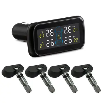 

Universal Car TPMS Tire Pressure Monitoring System Color Display Internal Anti-theft Sensors Real-time Highly Accurate TPMS