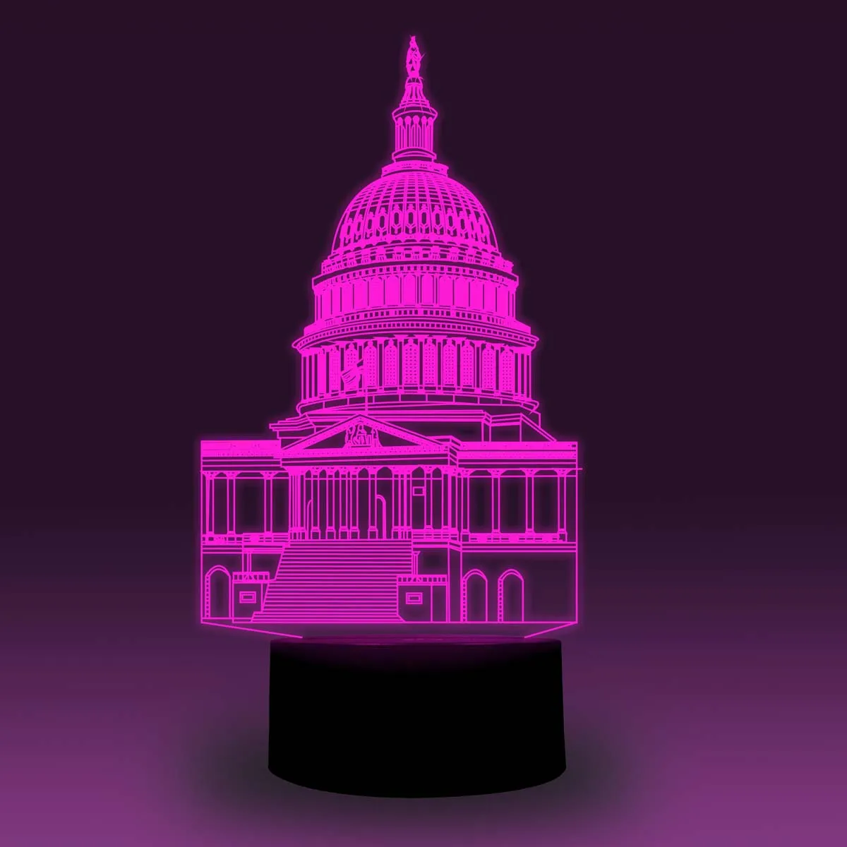 NiteApps 3D Белый дом ночник настольная лампа Иллюзия украшение лампа подарок на день рождения приложение/сенсорное управление