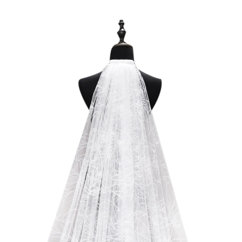 

Tremble the Same Shiny Golden Headdress Stars Sky Only American Korean Bride Marriage Long Tail Luxury Headdress