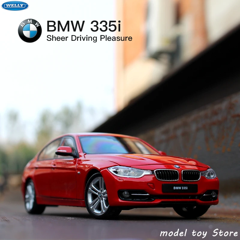 Модель спортивного автомобиля WELLY 1:24 BMW 335I модель из сплава поделки украшение коллекция игрушек инструменты