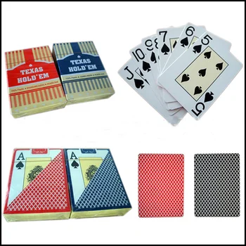

1set Home Texas Hold'em Plastic Playing Cards Set Waterproof Frosting Poker Card Board Game