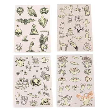 

Halloween Glow In Dark Stickers Party Luminous Stickers Blacklight Body Decals