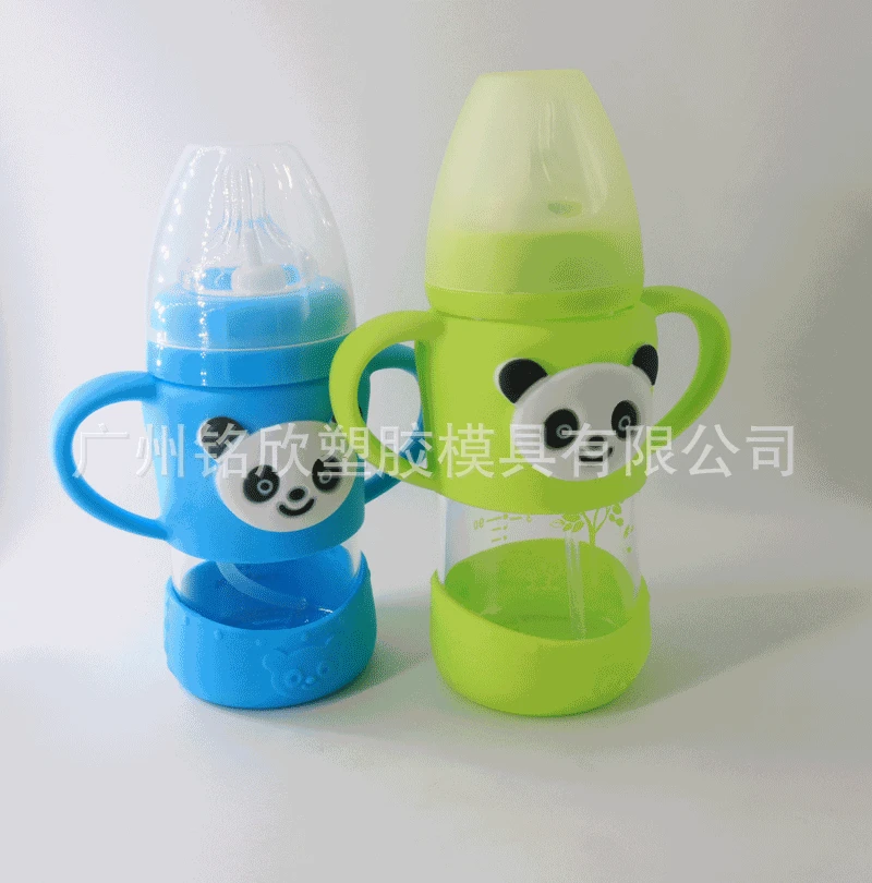 

New Style Explosion-Proof Glass Feeding Bottles Silicone Protective Sleeve Shatter-resistant Explosion-Proof Insulated-