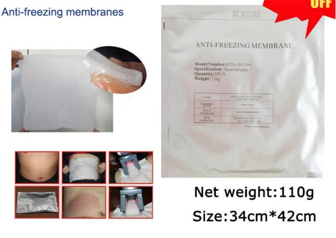 US $309.31 100Pcs Cooling Shape Antifreeze Membrane For Anti Freezing Membranes For Fat Freezing Item No 184150856