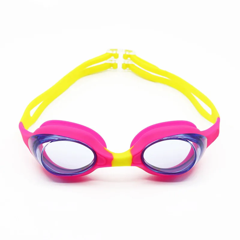 Летние горячие продажи, детские плавательные очки, противотуманные очки с защитой от УФ-лучей, цветная оправа, плавательные очки с защитой глаз