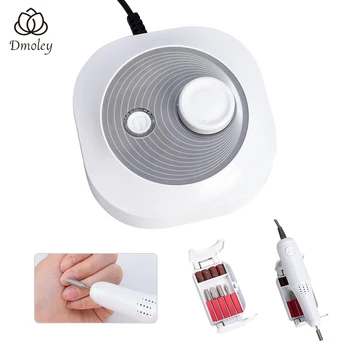 

Dmoley Electric Nail Drill Manicure Machine Home Use Nail Art Equipment Manicure 6 Drill Bits Sanding Band Accessory Nail Tool