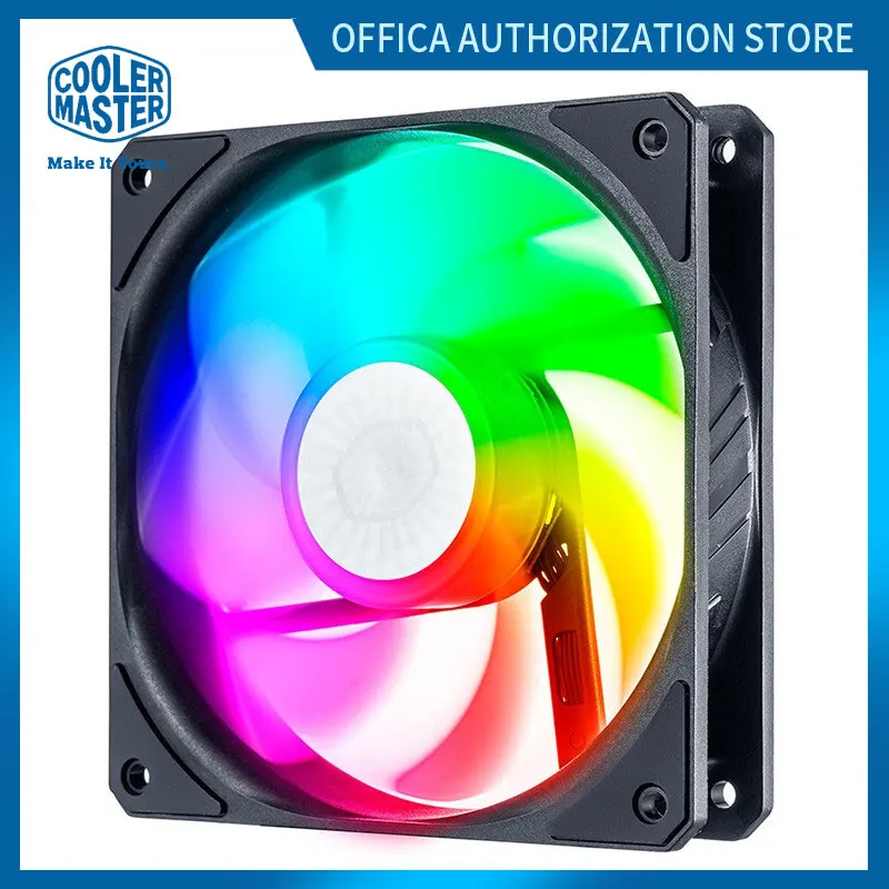 margen Motel petroleum CoolerMaster vortex 120ARGB reverse blade fan chassis cooling fan 5V3PIN  light effect synchronization 4PIN PWM 120mm silent fan - AliExpress