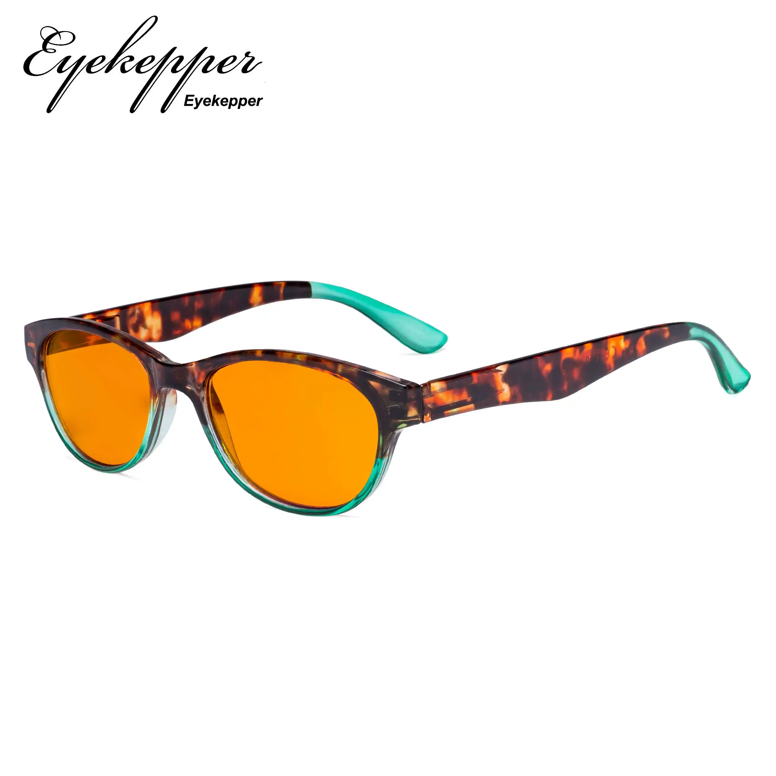 DS074D Eyekepper, женский синий светильник, блокирующие очки с оранжевым тонированным фильтром, линзы для сна, кошачий глаз, очки для компьютера, женские