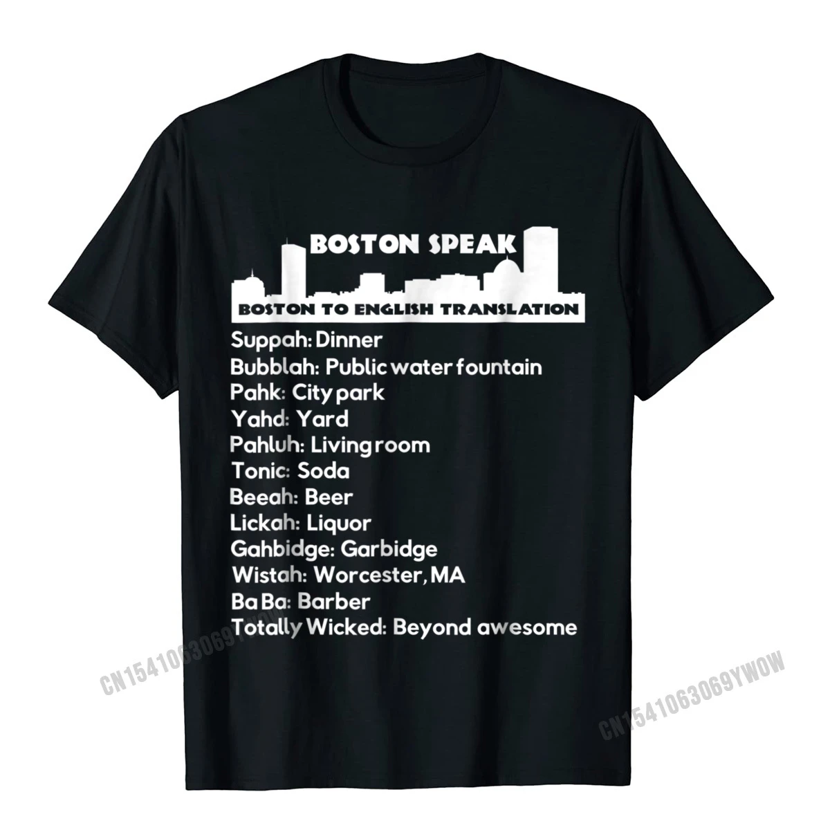 de Boston Speak para hombre, camisa divertida de traducción al inglés, regalo, Tops y camisetas especiales de algodón|Camisetas| - AliExpress