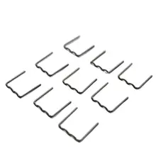 Agrafeuse à chaud en acier inoxydable, 100 pièces, 0.8mm, réparation de pare chocs, agrafes semi ondulées
