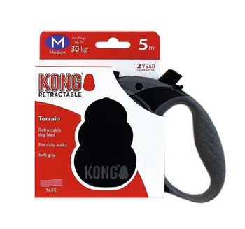 

KONG KONG TERRAIN belt leash Roulette animal 5m black size M