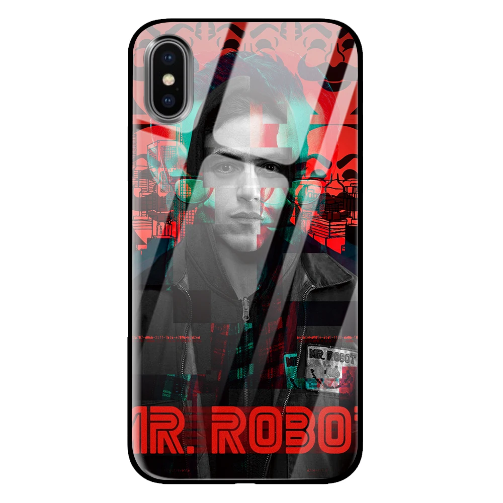 Mr Robot роскошные чехлы из закаленного стекла для huawei P30 P20 mate 10 20 Honor 8 9 10 Pro Lite - Цвет: 1