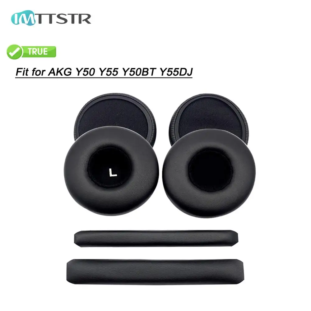 IMTTSTR 1 Pair of Ear Pads Earpads Earmuff Cover Cushion Replacement Cups for AKG Y50 Y50BT Sleeve Headband