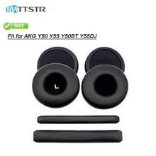 IMTTSTR 1 Pair of Ear Pads Earpads Earmuff Cover Cushion Replacement Cups for AKG Y50 Y50BT Sleeve Headband