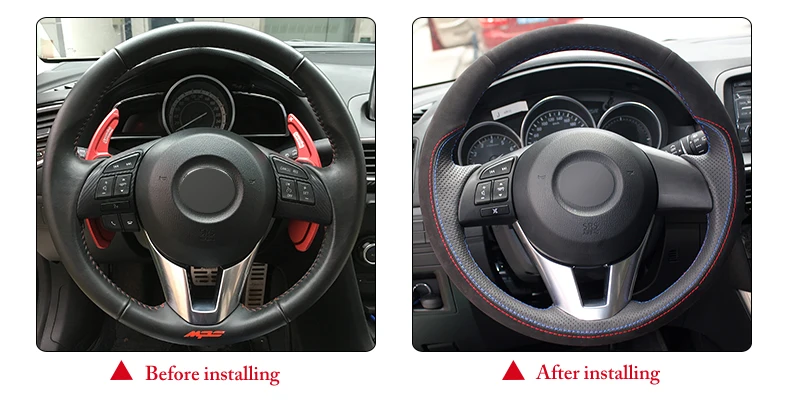 for Mazda 6 steering wheel cover