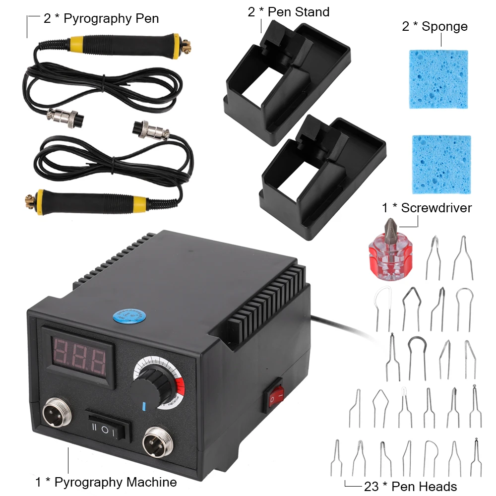 Adjustable Temperature Digital Electric Gourd Wooden Pyrography Machine
