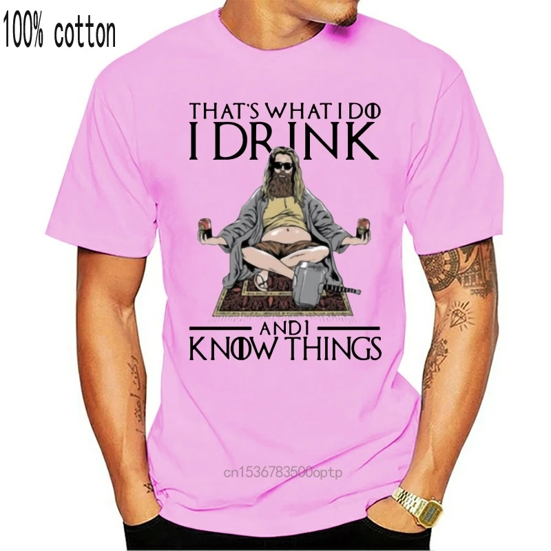 Fat Thor That What I Do Drink And Know Things Ladies T-Shirt S-3Xl Fashion Cool Tee Shirt | Женская одежда