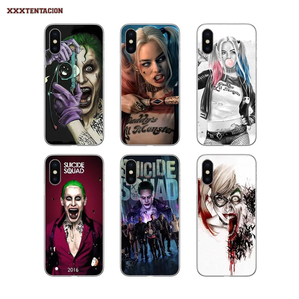 Чехлы для Motorola Moto X4 Z G G2 G3 G5 C E4 E5 G5S G6 Z2 Z3 Play Plus отряд самоубийц Харли Джокер мягкие