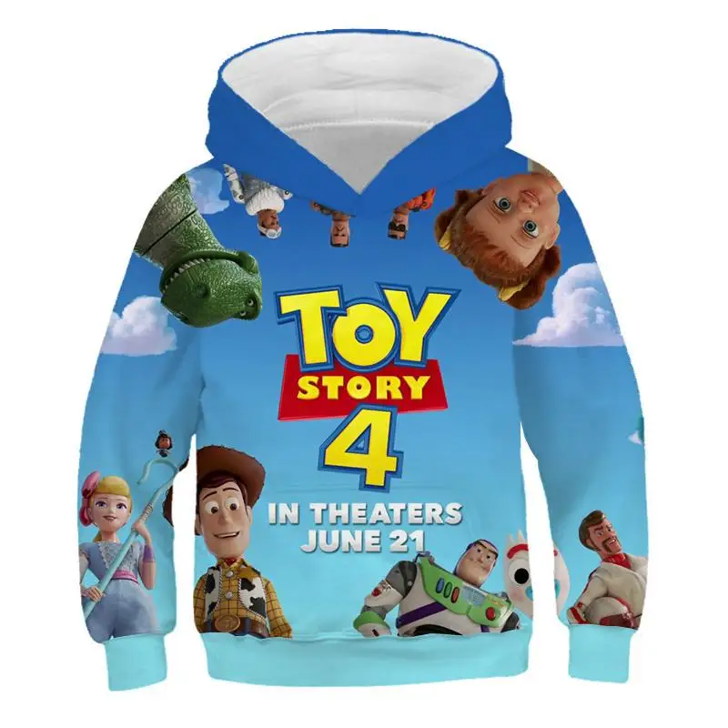 

Cartoon Kids style child fashionable Hooded sweatshirt Toy Story 4 3D printing Buzz Lightyear Boy/girl Funny Hooded Sweatshirt