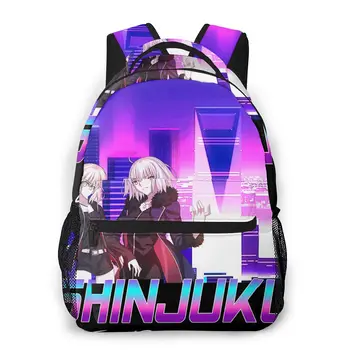 

Vaporwave - Jeanne Alter And Saber Alter Shinjuku New Pattern knapsack fate Grand Order Teens Books Backpack
