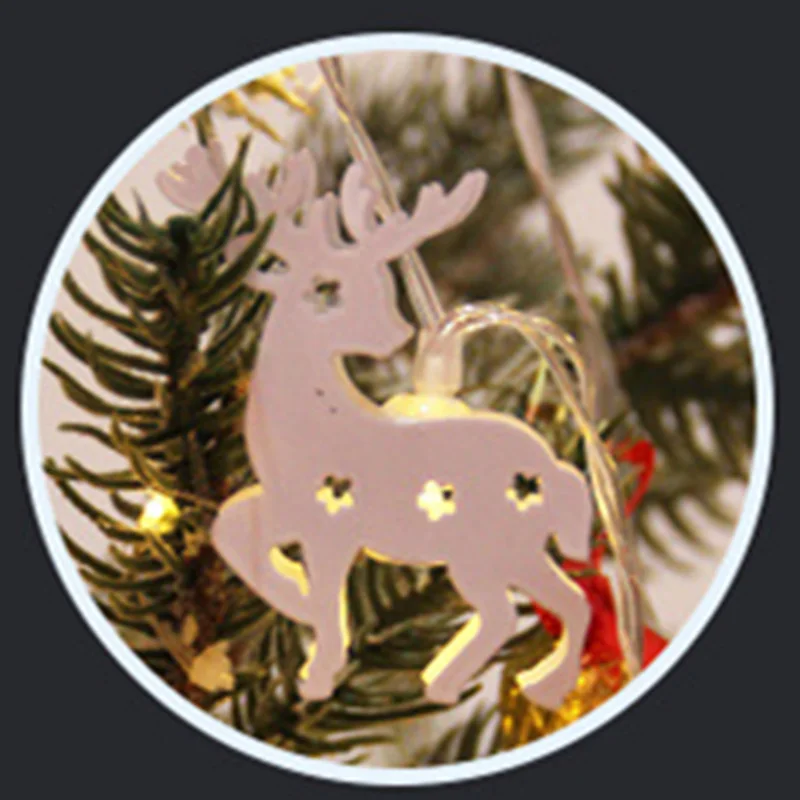 Christmas moose 3 м/1,5 м USB Батарея Рождественский свет наружное Рождественское украшение для дома гирлянда светодиодный свет для украшения рождественской елки - Испускаемый цвет: Christmas moose