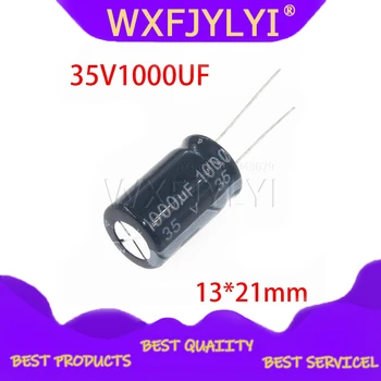 

10PCS 35V1000UF 13*21mm 1000UF 35V 13*21 Aluminum electrolytic capacitor