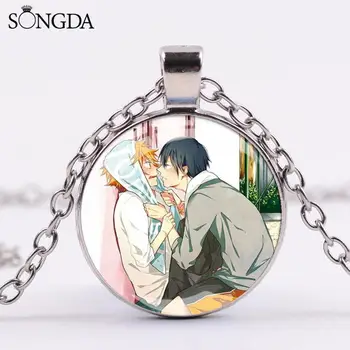 

SONGDA Manga Haikyuu!! Cosplay Necklace Fashion Comic Character Glass Photo Dome Pendant Necklace Perfect Fans Collect Jewelry