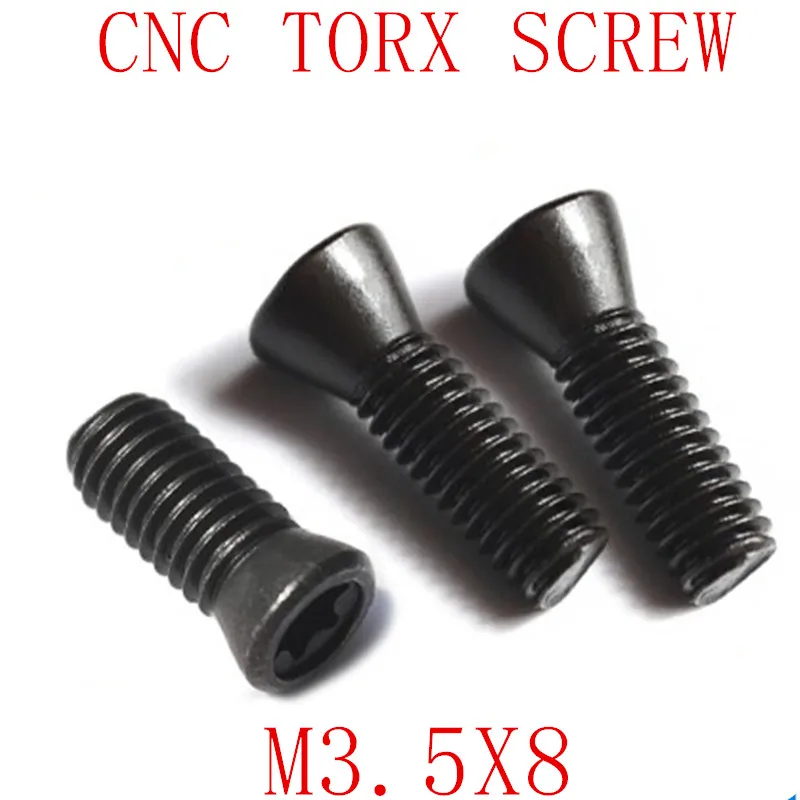 50 шт. M3.5 * 8 класса 12 9 вставной винт Torx Заменяет твердосплавные вставки ЧПУ