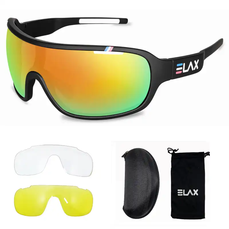 Elax ブランド 19 新 3 レンズスポーツサイクリングメガネ男性女性屋外サイクリングサングラス Mtb バイク自転車眼鏡 Uv400 ゴーグル サイクリング アイウェア Aliexpress