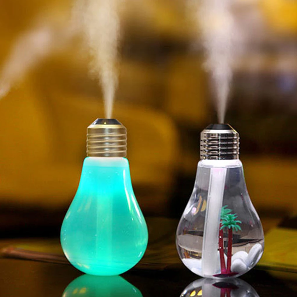 

400ML Lamp Shape Humidifier USB Atomizer 7 Color Light Purifier Home Office Car Mini Decoration Diffuser