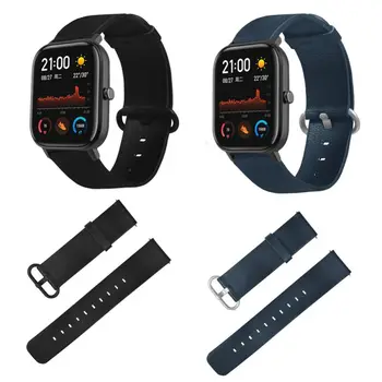 

Cheap Smart Watch Sports Band Strap Pin Buckled Leather Strap Wristwatch Band Replacement Accessories For Huami Amazfit GTS