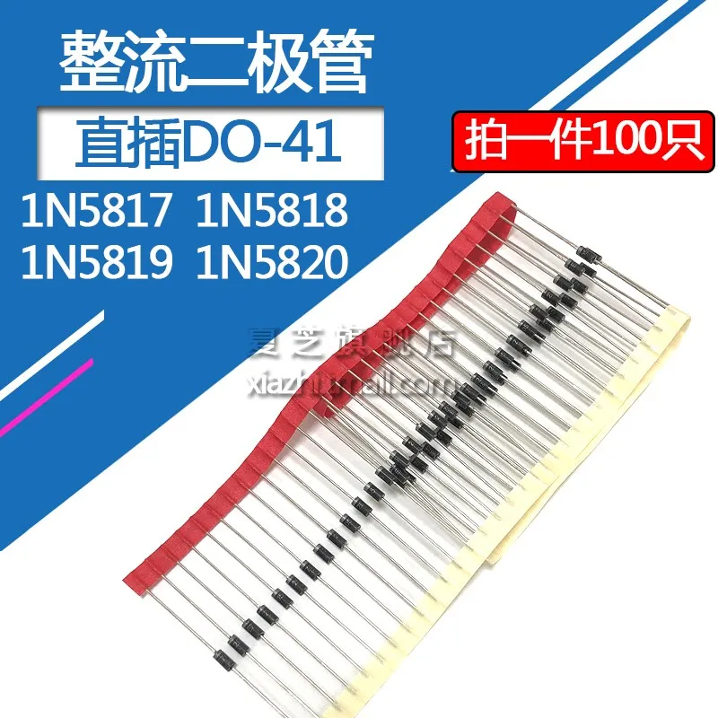 1N5819-Schottky-Diode-1N5817-1N5818-1A-20V-3A-20V-Straight-Plug-DO-41 ...