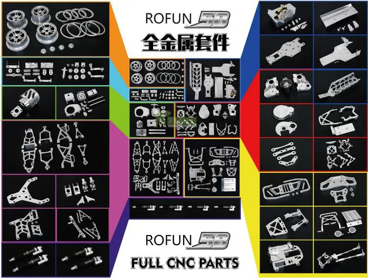 ROFUN 1/5 Rc автомобиль игрушки CNC полностью металлический автомобиль обновленная версия 36CC бензиновый двигатель Внедорожный гоночный грузовик игрушка для Baja 360ss