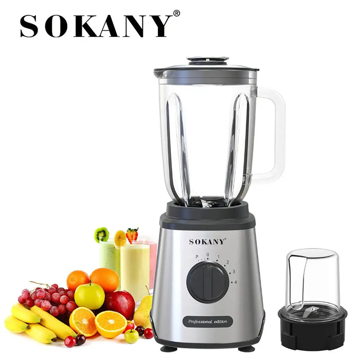 Sokany Multifunctional Blender Meat Mixer Juicer 1.5l Electric Juicer