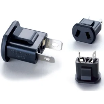 

100 pcs/lot AU Travel Adaptor/Plug Converter in Black AC POWER SOCKET