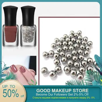 

100pcs Nail Polish Mixing Balls 5mm Stainless Steel Beads Agitator for Glitter Polish Nail Art Tool